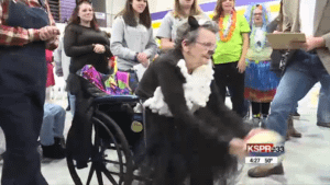 Nursing home residents enjoy a full day of friendly competition at the Senior Games