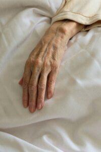 old woman's hand