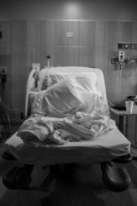 hospital bed BW