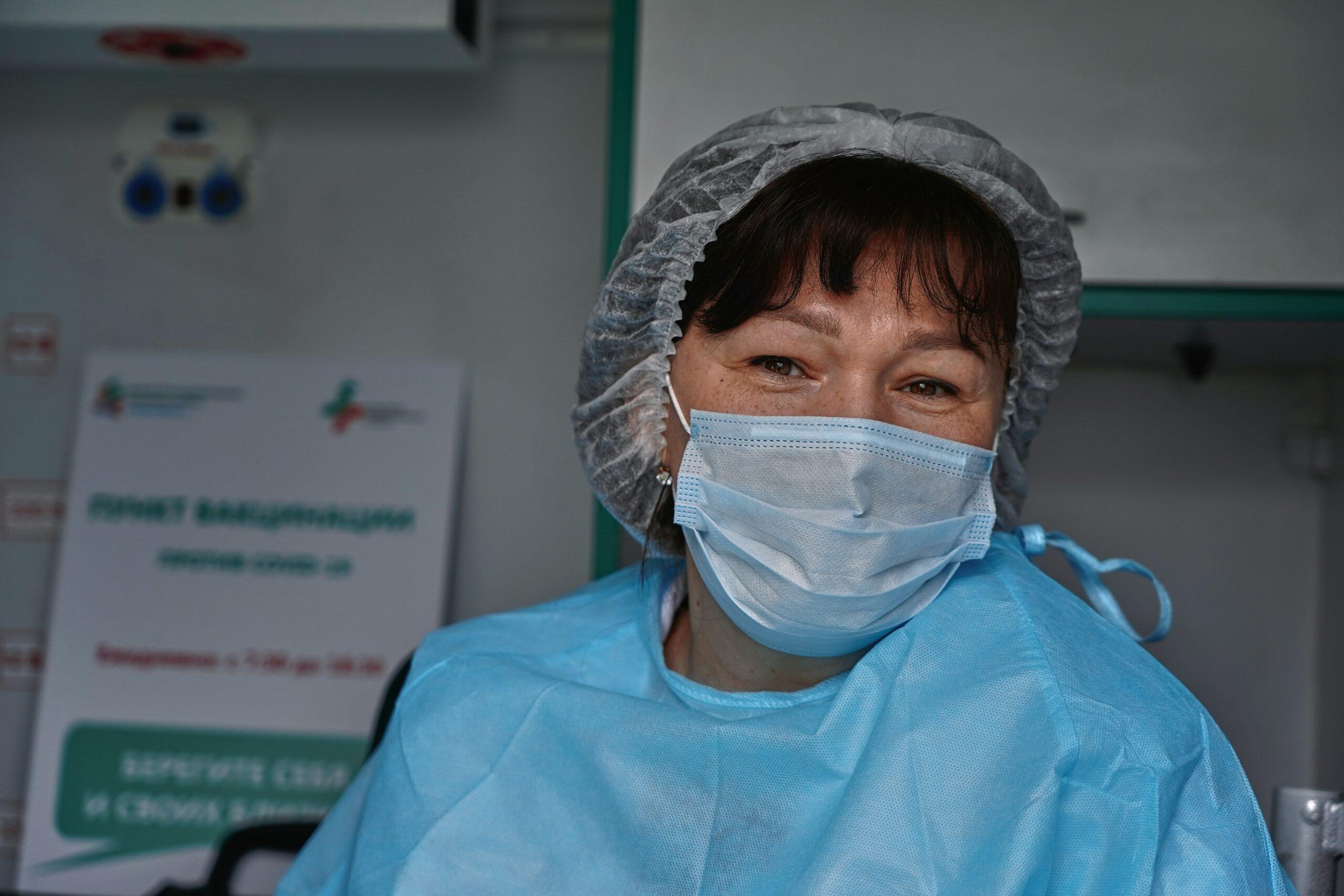 nurse with a mask