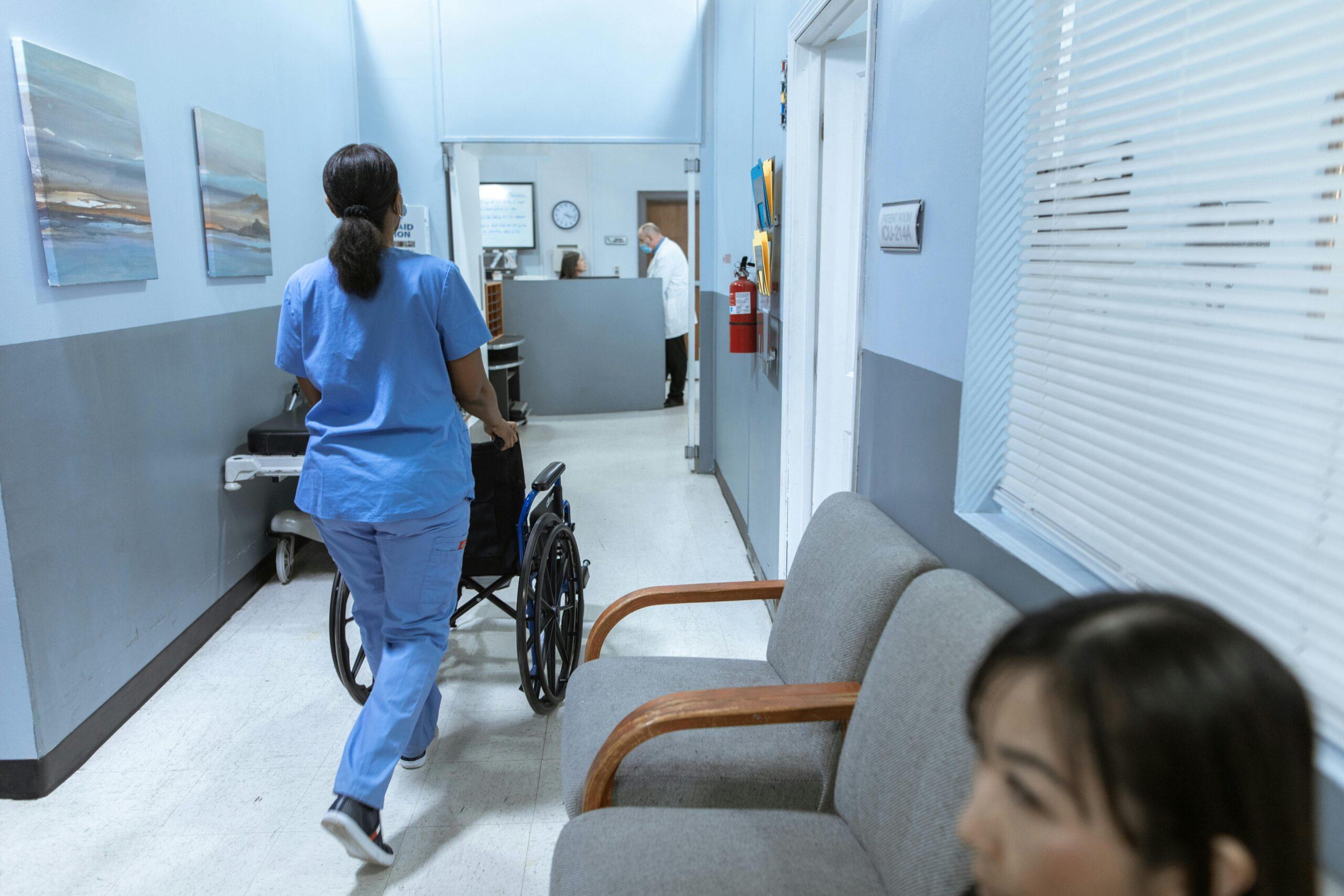 nurse and elderly patient