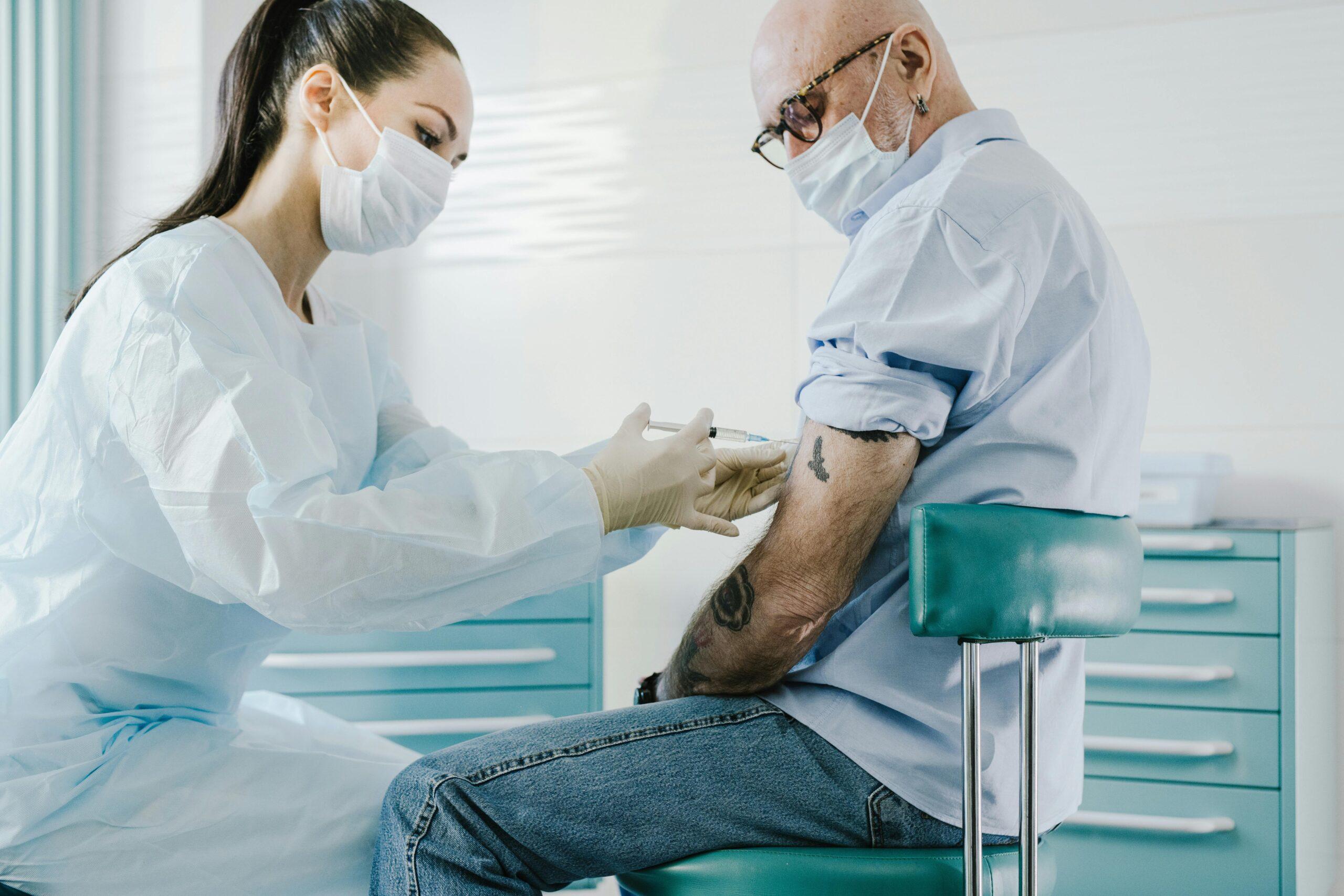 nurse and elderly patient