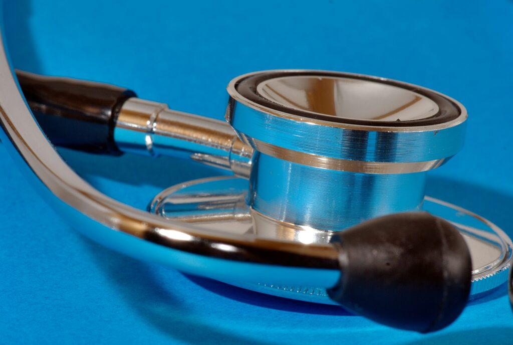 blue stethoscope