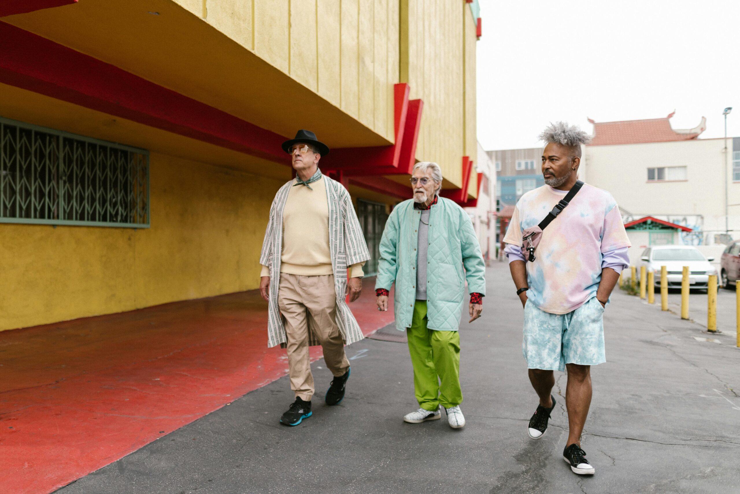 fashionable older man