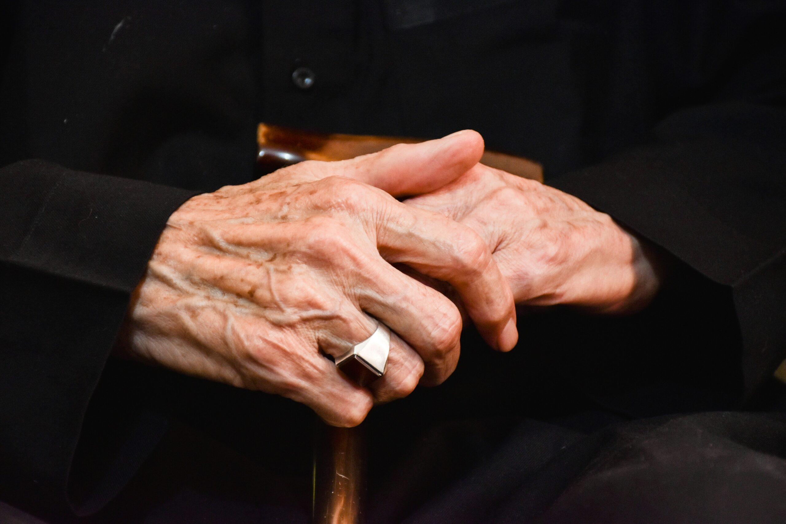 elderly hands