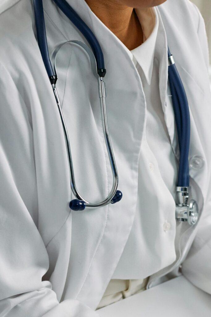 close up of a doctor in the uniform