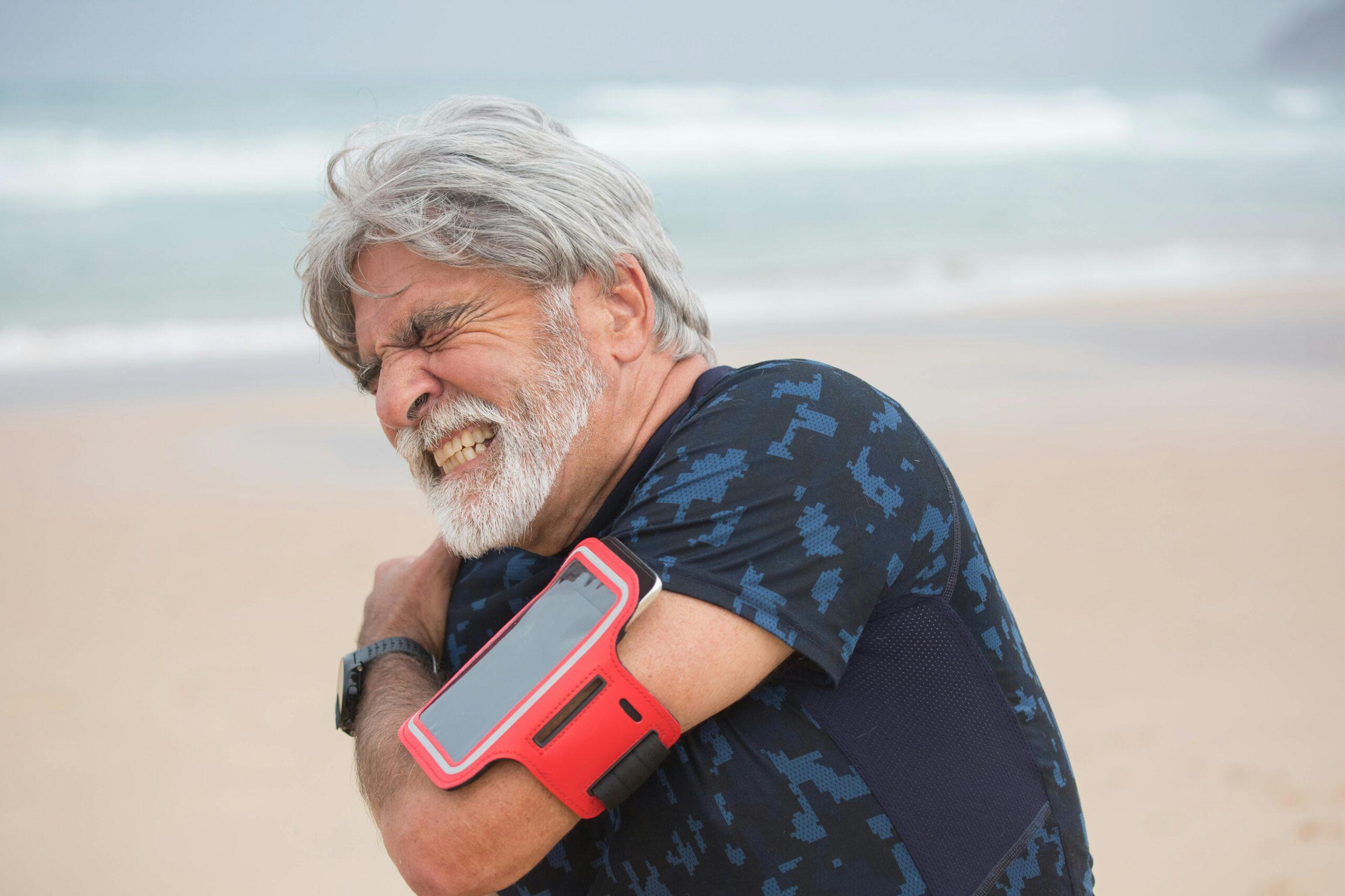 injured elderly man