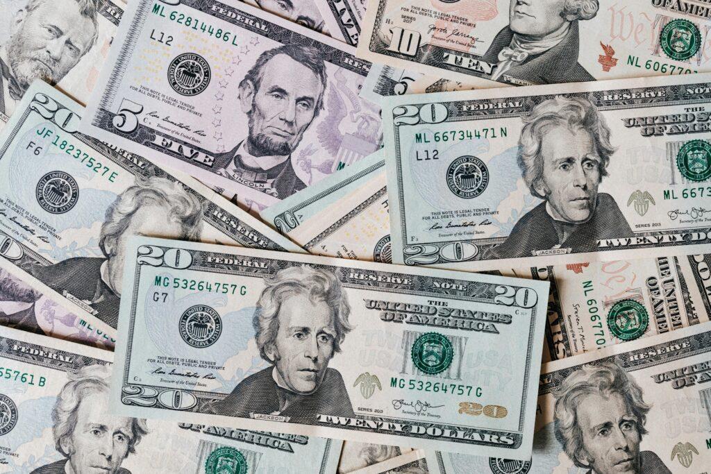 a lot of money bills