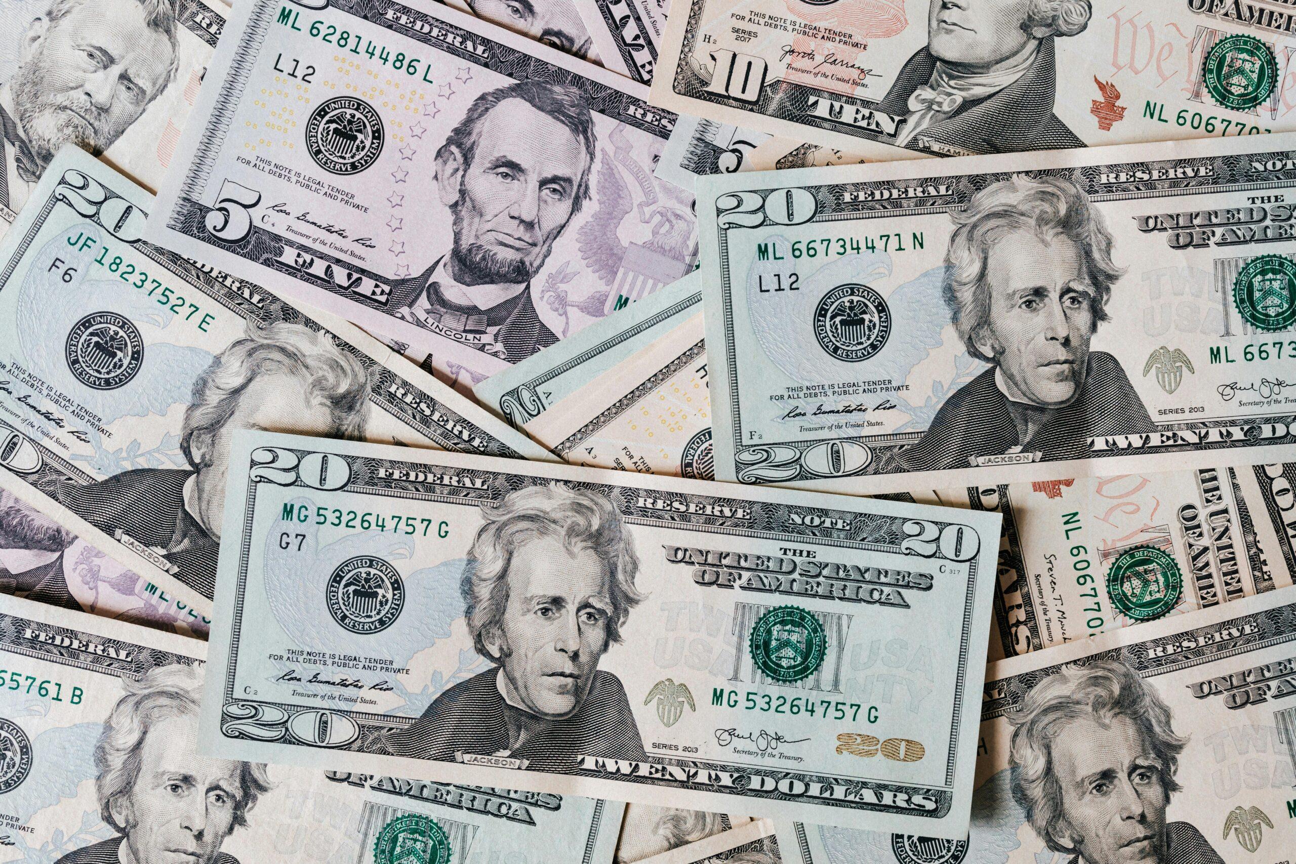 a lot of money bills